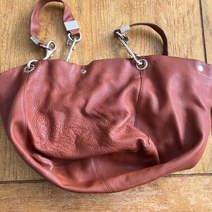 Jimmy Choo Tan Leather Shoulder Bag